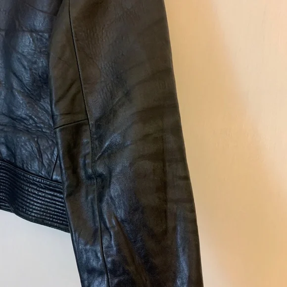 Marcia Collection Black Leather Jacket